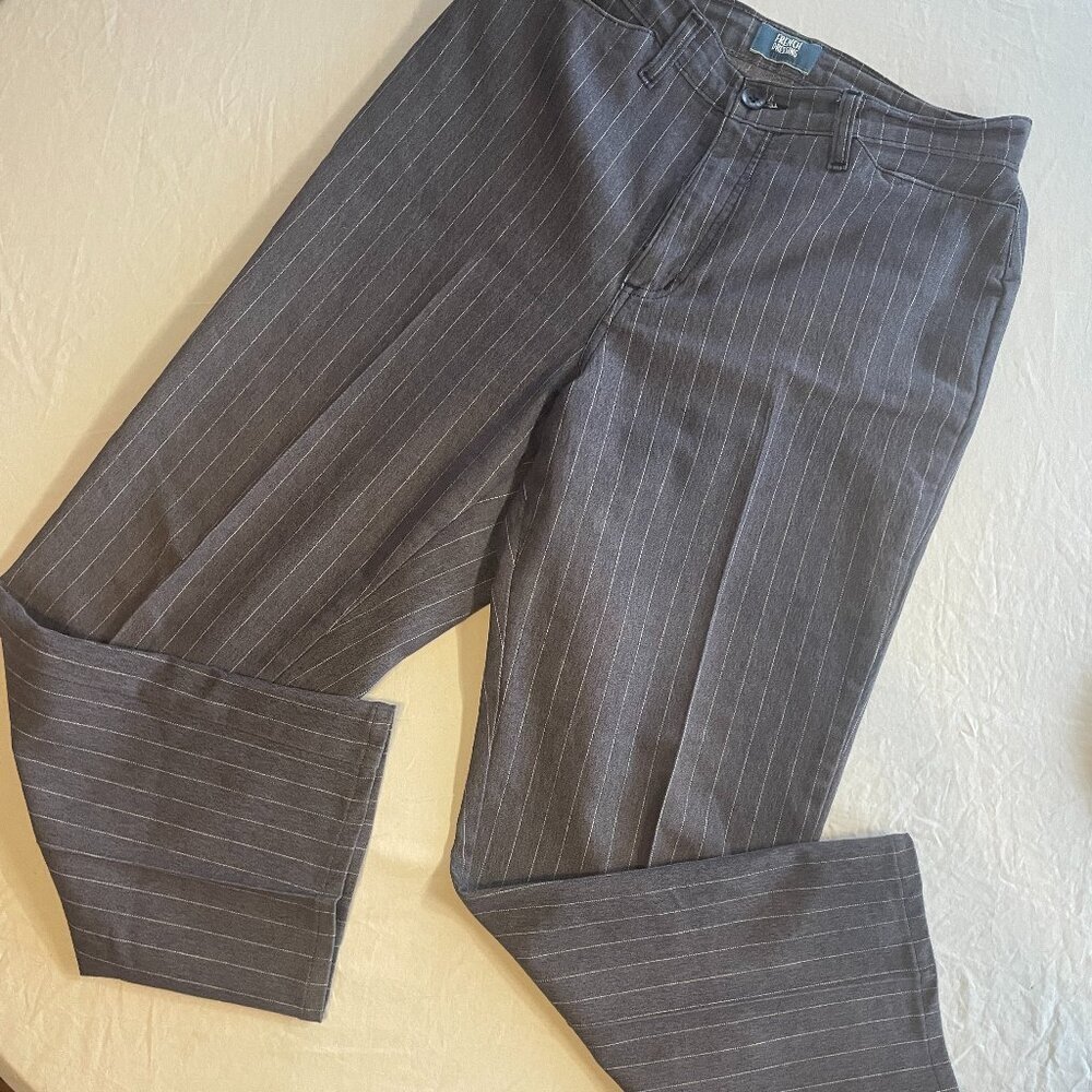 French Dressing Grey Pinstripe Stretch Pants – Women’s 8 (Made in Canada)